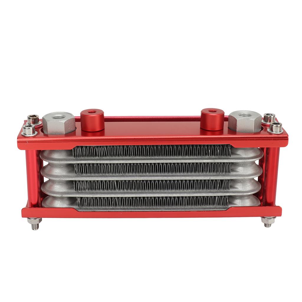 17PCS Motorcycle Oil Cooler Set Aluminum 4 Row Engine Oil Cooling Kit Replacement for Monkey 125 ‑140