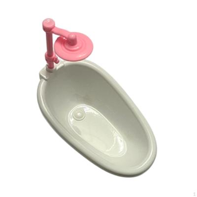 Dollhouse Bathtub, Tub Model Toy, Decorative Realistic Miniature Furniture, for Micro