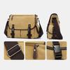 Pánská crossbody taška, plátěná outdoorová taška přes rameno s velkou kapacitou