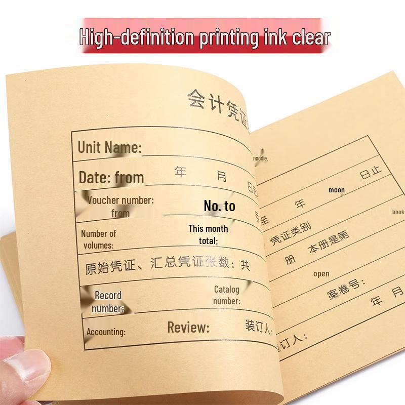 Ranjinchu Kraft Paper Accounting Voucher Binding Covers