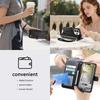 Leather Wallet Flip Case for Motorola Moto G05 G15 Power G75 G85 G56 G86 G57 G67 G77 5G Phone Cover with Wristlet Strap