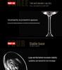 Shidao Tulip Crystal Wine Glass: High-Stemmed Glass for Spirits & Red Wine, Ideal for Home & Bar Use