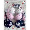 Japanese Style KT Cat Front Closure Sweet & Cute Halter Neck Underwear - Sexy and Bust-enhancing for Women