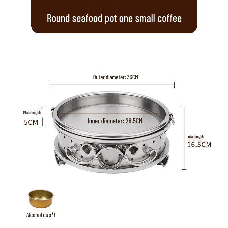 Naijiang Stainless Steel Divided Serving Platter