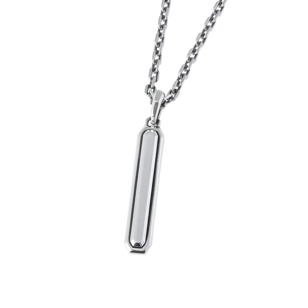 Sting925 2-Sided Emerald Cut Stick Pendant