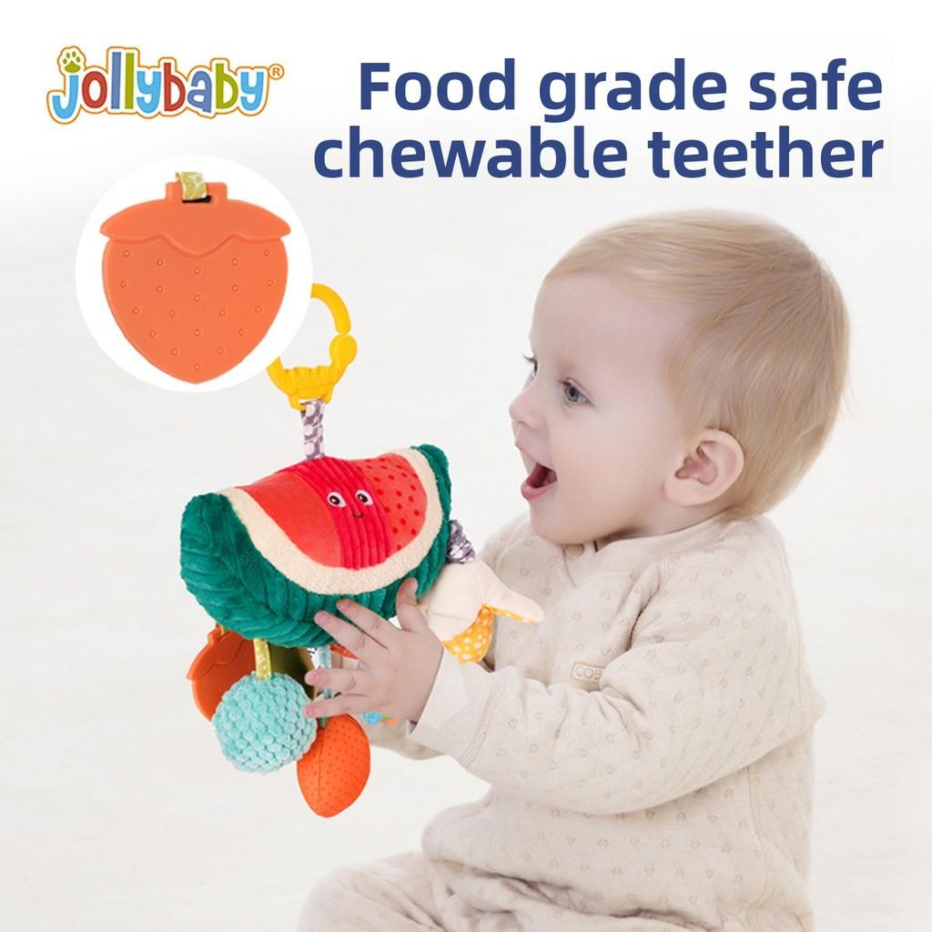 Baby Stroller Pendant Toy With Watermelon Design And Auditory Stimulation For Infant Development
