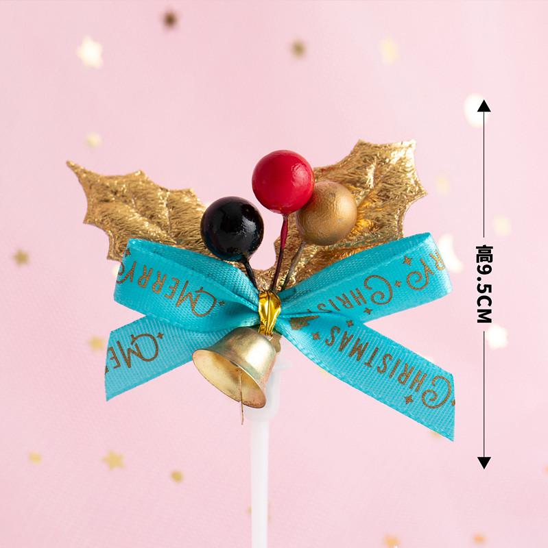 Christmas Decor Set: Card Inserts, Cake Toppers, Cup Garland, Wreath Ornaments, Strawberry Tower, Cartoon Star & Tree Decorations.