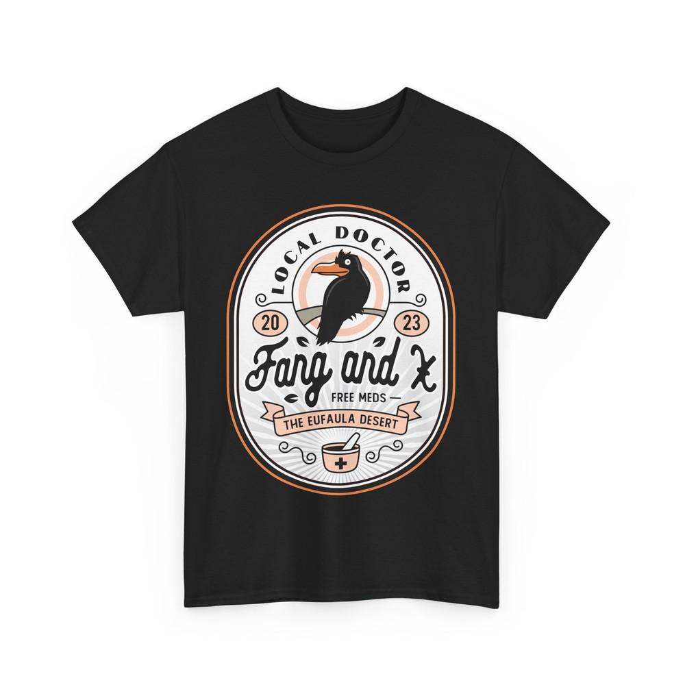 

Fang and X Clinic Crest Unisex T-Shirt. My Time At Sandrock Video Game. RPG. M