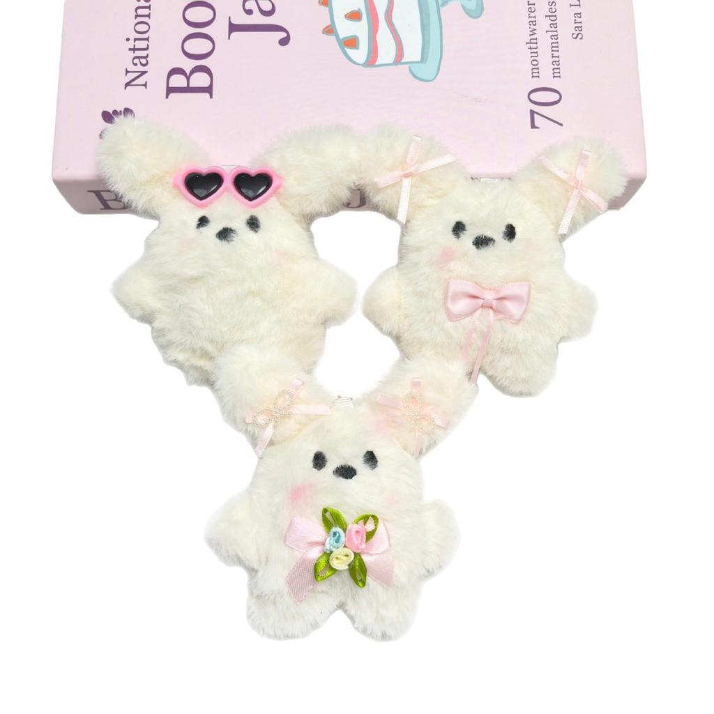 Cartoon Plüsch Hase & Hund Schlüsselanhänger – Niedlicher Fliegender Hase Anhänger