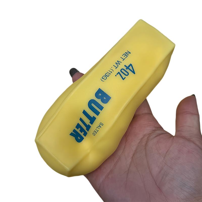 @Giocattolo Antistress Squishy a Forma di Burro Giocattolo Fidget Blocco da Costruzione Riempimento Nessun Rimbalzo Giocattolo da Spremere per Adulti Sensoriale Sollievo dallo Stress Giocattolo Fidget