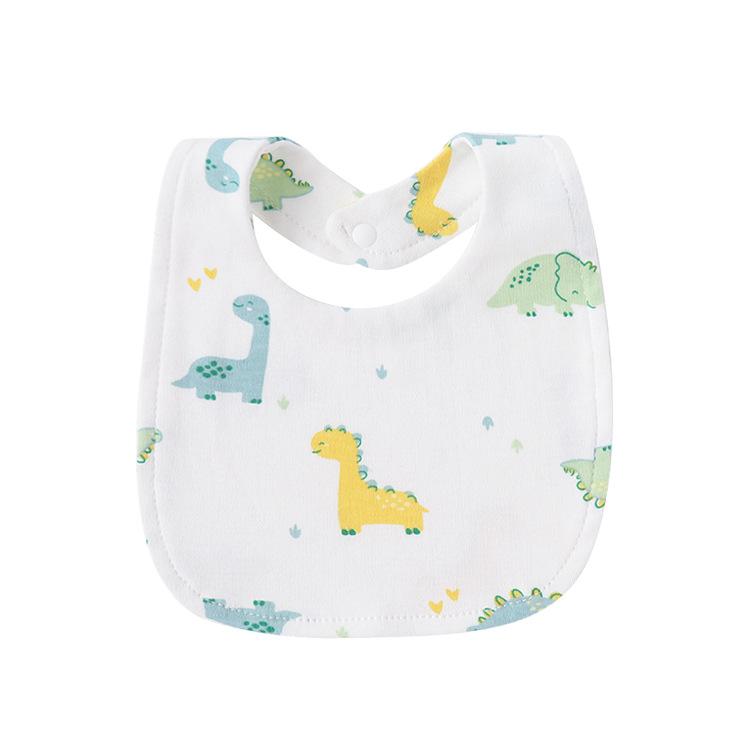 Newborn Baby Bibs Pure Cotton Double Layer Drool Bibs High Absorbency Burp Cloths For Infants Toddlers Soft Skin Friendly