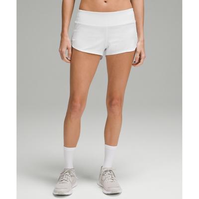 Speed Up Low Rise Lined Short 2.5  White