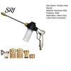 Garden Hose Nozzle High Pressure Nozzle, Heavy Duty Car Wash Booster with Foam Cannon, Adjustable for Washing Sprayer, Gardening Yard Cleaning Washer