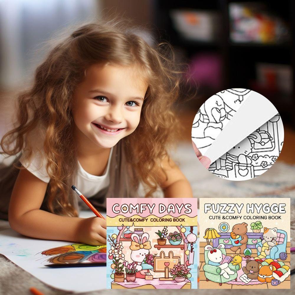 

Educational Coloring Book Cartoon Paperback Creative Montessori Drawing Toy for Adults And Teens B