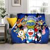 3D Printing D-Doraemon Anime Cartoon Blanket,Soft Throw Blanket for Home Bedroom Bed Sofa Picnic Travel Office Cover Blanket Kid