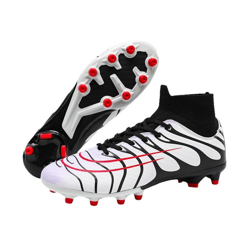 2025 New High-top Assassin Football Shoes Men's Autumn AG Spikes Lightweight Non-slip Professional Training Football Shoes