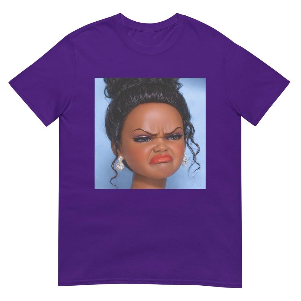 Angry Disgusted Black Doll Face Meme Tshirt