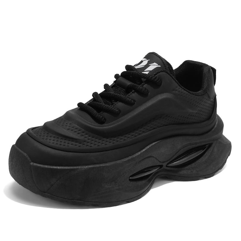 

Autumn and Winter New Men s Trendy Shoes, Lightweight and Anti-slip Youth Sports Shoes Comfortable and Casual Running Shoes 44 чёрный