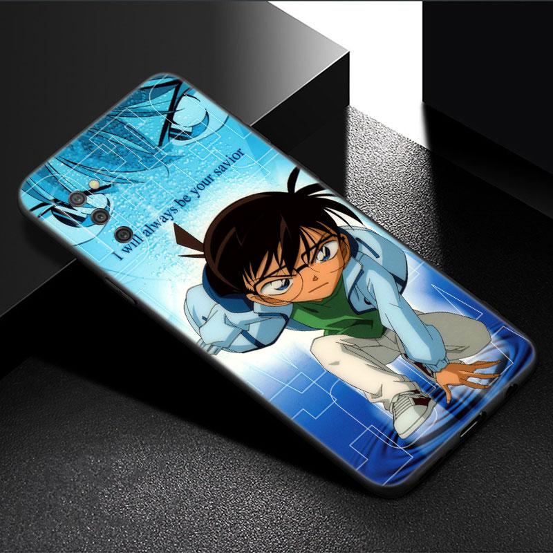 Anime Detective Conan Phone Case For Samsung Galaxy A01 A03 Core A04 E A02 A05 A10 A20 A21 A30 A50 S A6 A8 + A7 2018 Black Cover