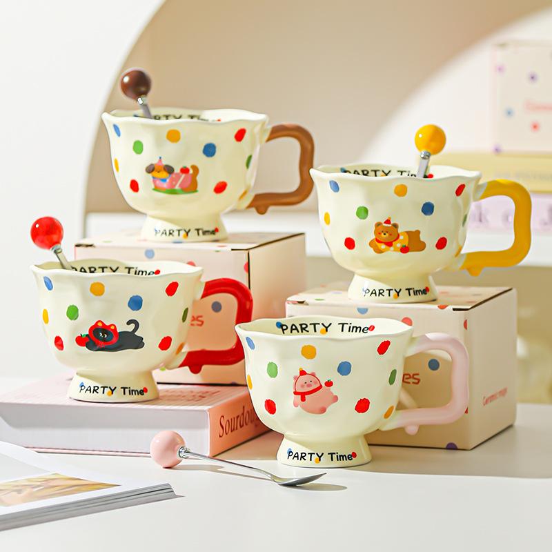 Creative Fashion Ceramic Mug Office Gift Home Cup Coffee Cup Water Cup Breakfast Cup Happy Birthday