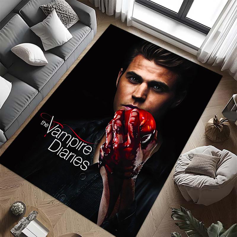 Blood Desire: Vampire Diaries carpet Suitable for all seasons floor mats Room Bathroom mat Art