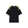 Fila Color Block Loose Fit Round Neck Casual Short Sleeve T-Shirt Women Tops Black A11W327110F-BK