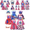 2023 New Arrival Starry Baby Lilo And Stitch Girls Dress, Cartoon Style, A-line Skirt