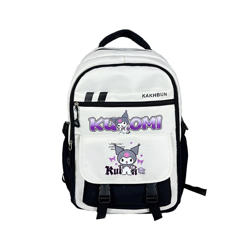 

Школьный рюкзак для ученицы средней школы, большой вместимости, с мультяшным цветочным принтом, простой кампус, рюкзак для ученицы начальной школы, для девочки no pendant чёрный