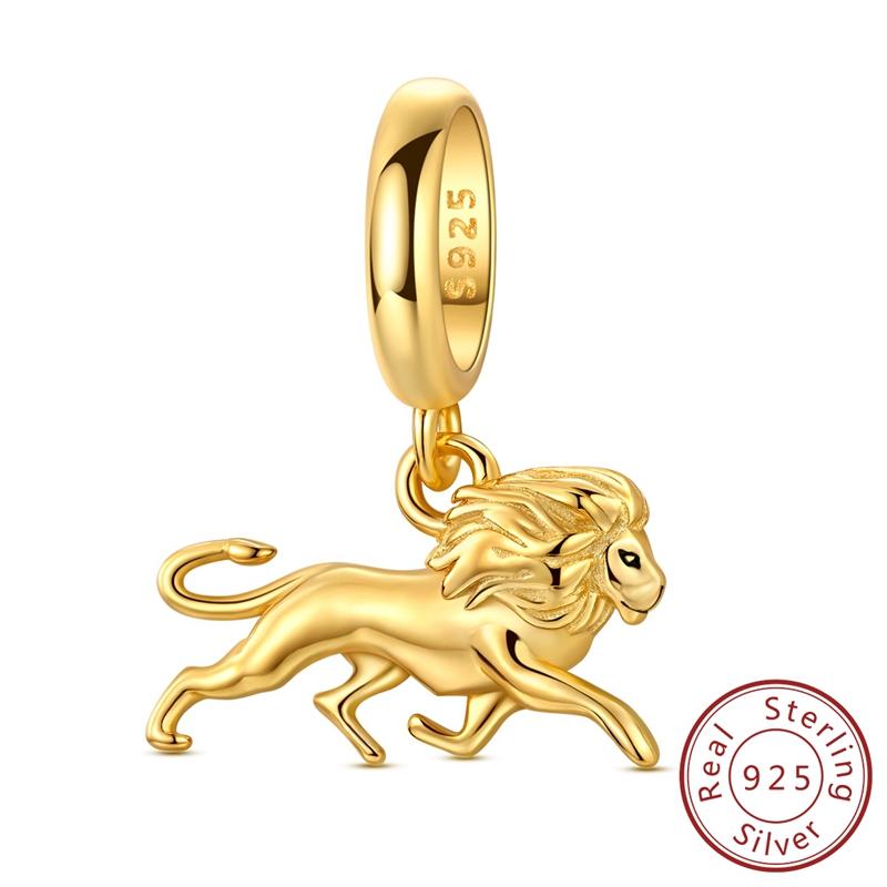 Copper Gold Color Charms Beads Leopard Butterfly Firefly Bee Dangle Fit Original Bracelet Women Jewelry Gift Diy