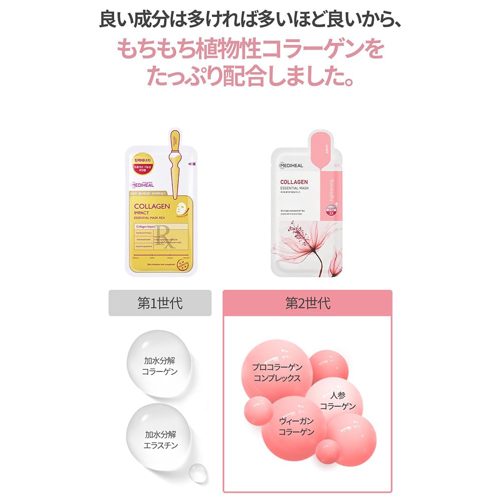MEDIHEAL OFFICIAL Essential Mask MEDIHEAL Essential Mask 10 Sheets (10P) (Collagen)