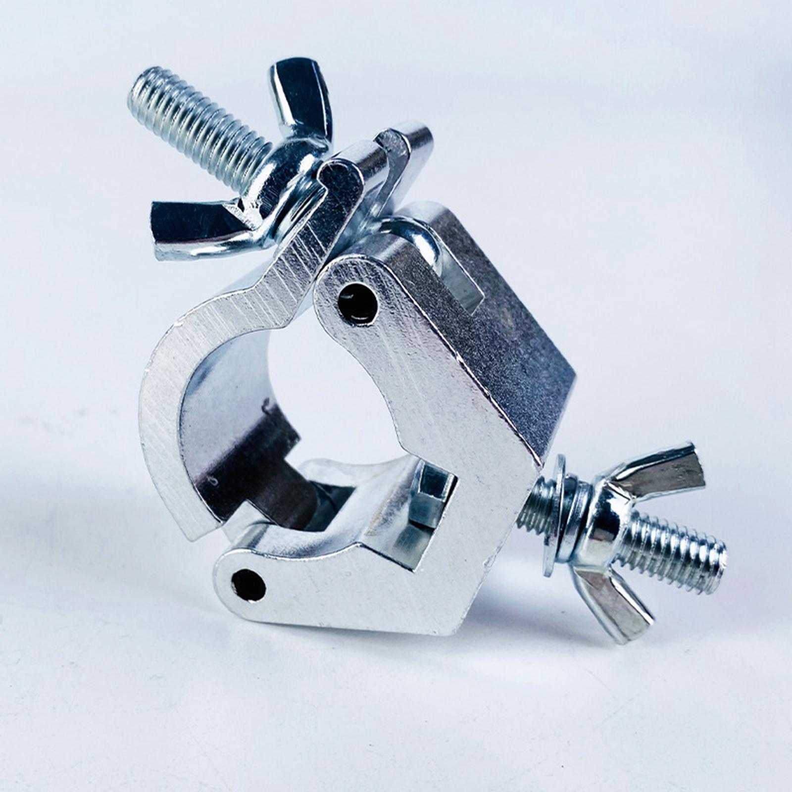 

Trusses Clamp Accessories for DJ Lighting Easy Installation Rotatable for Concert Fixture Premium DJ Light Clamp Equipment Silver