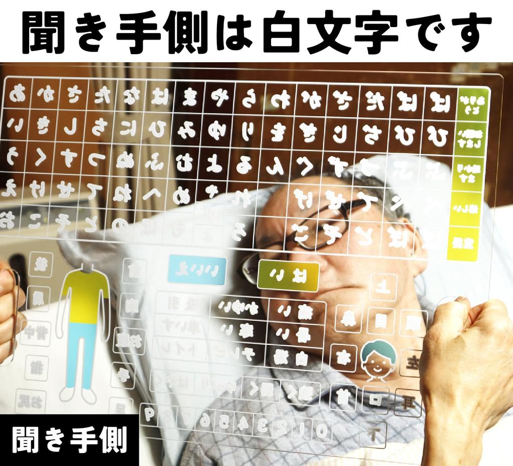 Skeleton Speech disorder 50 sounds for caregiving Caregiving Note Life A3 size x 30 Communication sheet chart Hiragana (transparent) (42 cm) A-I-U-E-O