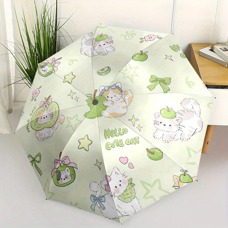 Yin Yang Cats Automatic Folding Umbrella Compact Lightweight For Outdoor Adventurest21