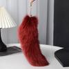 Cosplay Coda di Volpe in Capelli Sintetici Portachiavi alla Moda con Ciondolo a Coda di Volpe Portachiavi Accessorio per Auto e Borsa