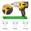 18V Cordless Electric Impact Wrench 800N.m Brushless Wrench Rechargeable 1/2 inches Li-ion Battery For Car Tires Power Tools