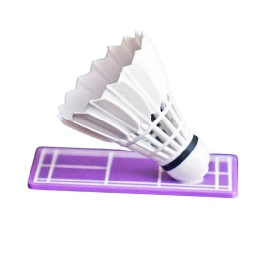 jijijing Rotating Car Badminton Ornament with Swivel Mechanism, Shuttlecock Dashboard Decoration for Interior, Gift Sports Lovers