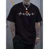 Men'S Top, Casual Short-Sleeve Round-Neck T-Shirt, Suitable for Summer And Spring, Men'S Summer Outdoor Clothing
