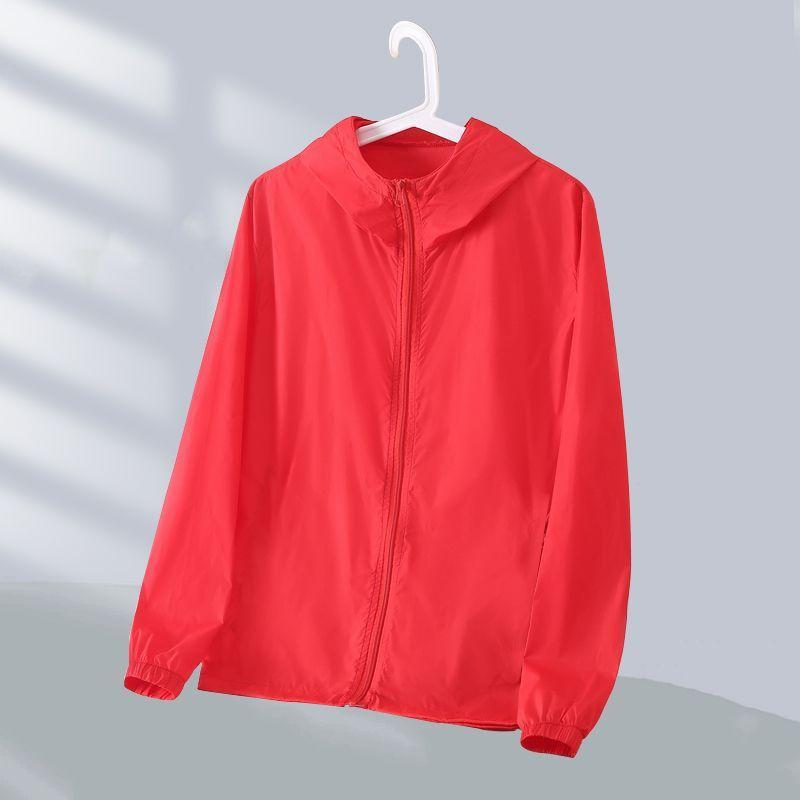 Ice Shreds Breathable Comfort Skin Friendly Cool Solid Color Windproof Outdoors Anti Scratch Men's Sunscreen Jacket Summer 2024