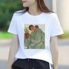Neues Mode-Schönheits-T-Shirt mit Aufdruck im Ölgemälde-Stil Lässig Kurzarm Mode Vielseitiges Damen-T-Shirt