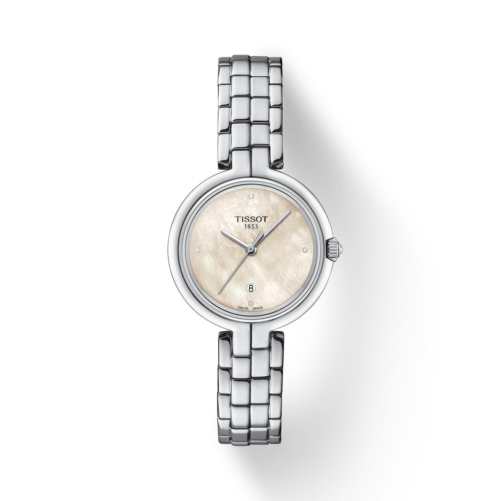 Tissot Stainless Steel White Mother of Pearl Dial Men's Fashion Watch T094.210.11.116.02