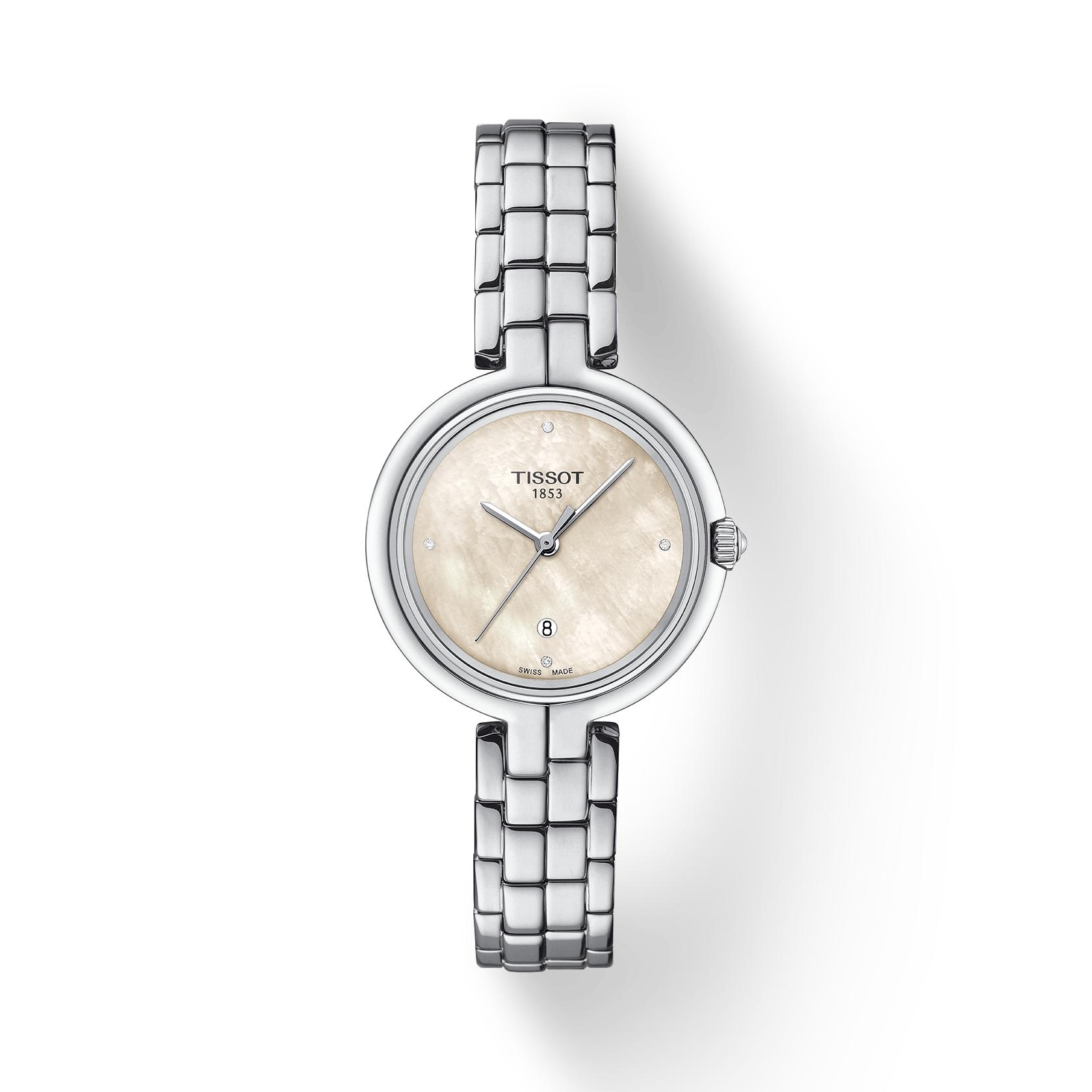 Tissot Stainless Steel white mother of pearl Dial Men s Fashion Watch T094.210.11.116.02 белый