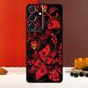 Khokhloma Russian Pattern Flower Cover For Samsung Galaxy S25 S24 S22 S23 Ultra S9 S10 Plus S20 S21 FE S25 FE Phone Case