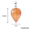 Natural Semi-Precious Gemstone Water Tears Drop Shape Pendant Healing Drop Pendant Charm Stone Necklace Pendant Jewelry