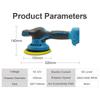 18V 6 Gears 7000rpm Auto Polishing Cleaner Metal Waxing Rust Removal Tool For Battery Cordless Electric Car Polisher