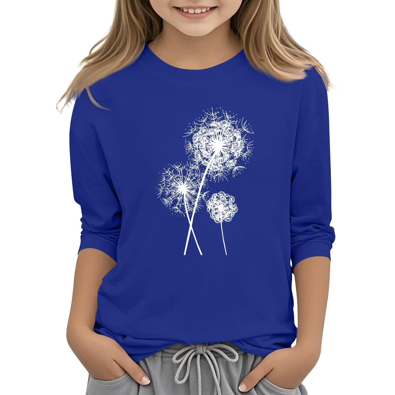 

Детская футболка с круглым вырезом и рукавами 7-точечной вязки, модная повседневная футболка с принтом 130