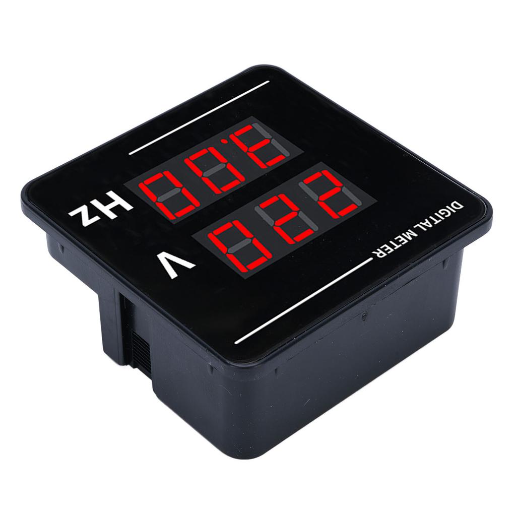Digital AC Voltmeter Frequency Meter Tester Gauge Panel Mounting LED Display 50500V 10.099.9hz