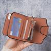 Women Wallet Frosted Leather Vintage Female Clutch Bag Credit Card Holder Ladies Zip Purse Phone Bag Money Clip