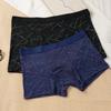 4PCS Men's Mid-waist Boxers Briefs Seamless Soft Breathable Panties Trendy Boxer Underwear XL-4XL