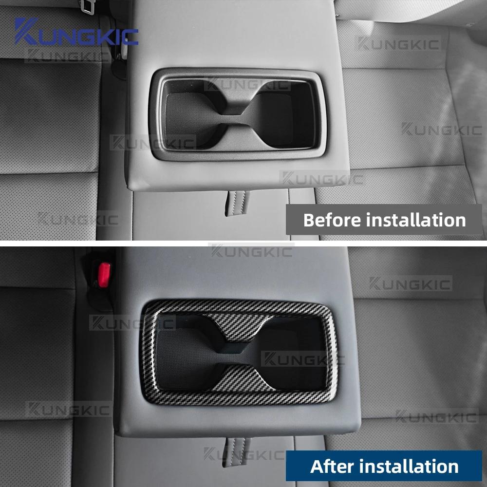 ABS Rear Water Cup Holder Frame Decorative For Toyota RAV4 2026-2027 Cover Trim Sticker Overlay LHD RHD Car Interior Accessories