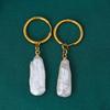 Baroque Pearl Earrings: Women's Stainless Steel, Trendy Summer Style